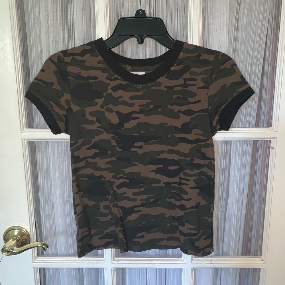 tight camouflage tee